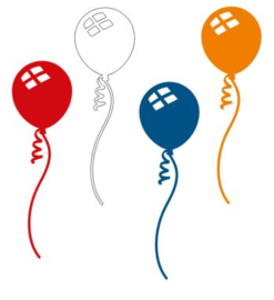 Herbruikbare statische raamfolie | Ballonen
