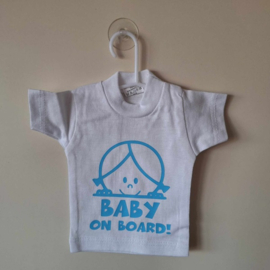 Mini t-shirt | wit | baby on board