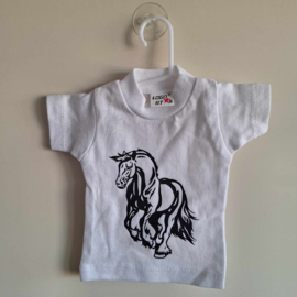 Mini t-shirt | wit | paard