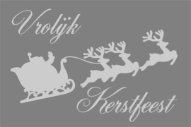 Tekstbord: Vrolijk Kerstfeest