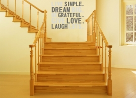 Muur sticker: LIVE SIMPLE