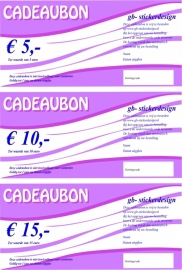 cadeaubon  gb-stickerdesign