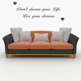 Muursticker: Don't dream your life