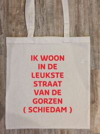 Tekst: IK WOON IN DE LEUKSTE STRAAT VAN DE GORZEN + Straatnaam