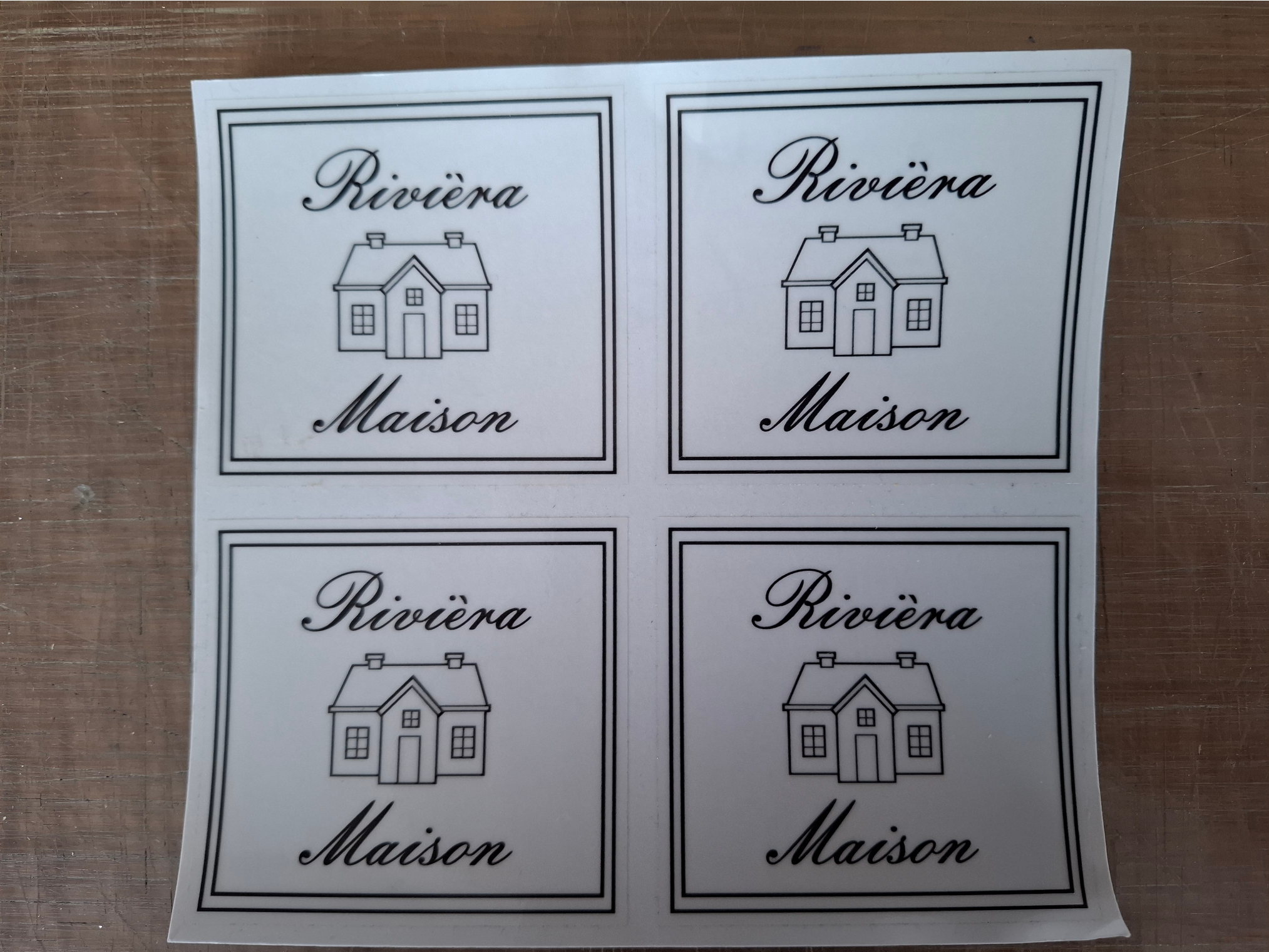 transparante RM stickers