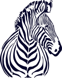 Zebra muursticker