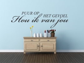 muursticker: puur op het gevoel........