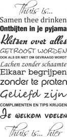 Trapsticker: Thuis is.....