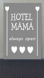 tekstbord:HOTEL MAMA