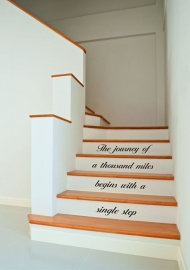 The journey of a thousand miles begins with a single step