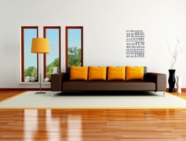 muursticker: IN THIS HOUSE
