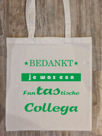 Tekst: Bedankt je was een fantastische collega