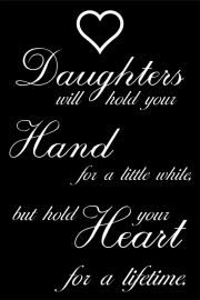 tekstbord:Daughters will hold your hand