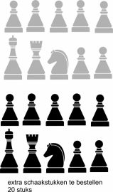 trapsticker: play chess (met schaakstukken )