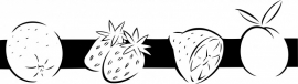 N6-252 keuken sticker ( fruit ) prijs vanaf
