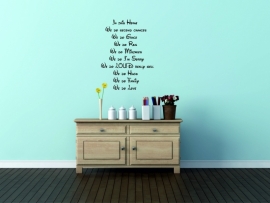 muursticker: IN THIS HOME we do seconds chances
