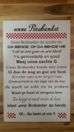 Tekstbord: Unn Brabander