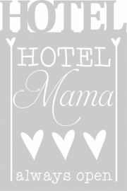 tekstbord Hotel Mama 3 de luxe