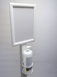 Desinfectiedisplay Luco met Handgel