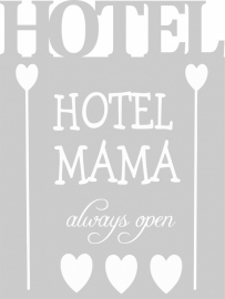 tekstbord Hotel Mama 1 de luxe