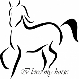 I love my Horse C9-253 9 (grote afmetingen)