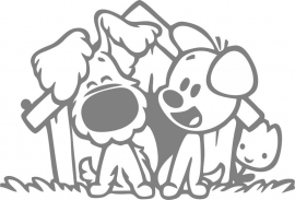 Woezel & Pip met hondenhok