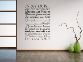 IN DIT HUIS... verschillende lettertype's