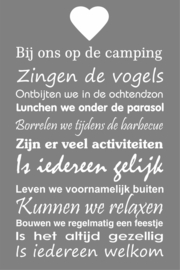 Bij ons op de camping