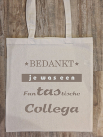 Tekst: Bedankt je was een fantastische collega