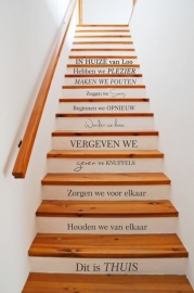 trapsticker IN HUIZE..met( familie naam)2
