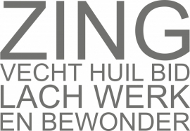 ZING VECHT HUIL BID LACH EN BEWONDER