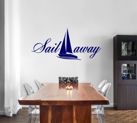 Muursticker: Sail away