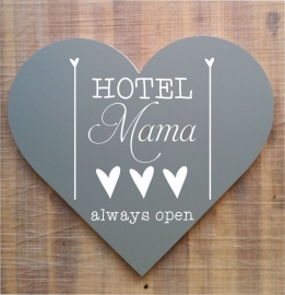 Tekstbord ( hart vorm ) Hotel mama 1