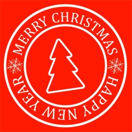 Tekst bord met afbeelding merry christmas