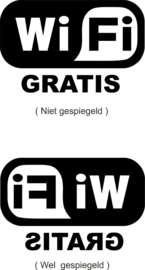 Wi Fi sticker 2 ( grote afmetingen )
