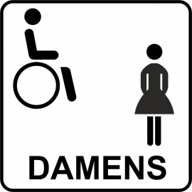 sticker toilet damens L7-094