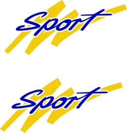 tekst sport in 2 kleuren prijs vanaf 49,50 per set