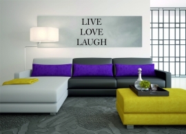 muursticker:LIVE LOVE LAUGH