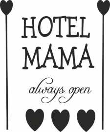 muursticker: HOTEL MAMA