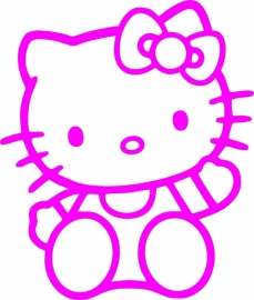 Hello Kitty Aufkleber A1