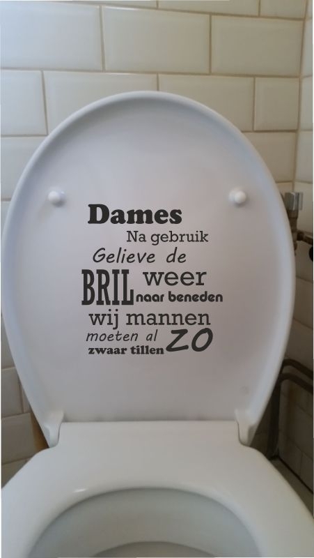 ongeduldig desinfecteren droog Toilet / wc stickers | GB - stickerdesign