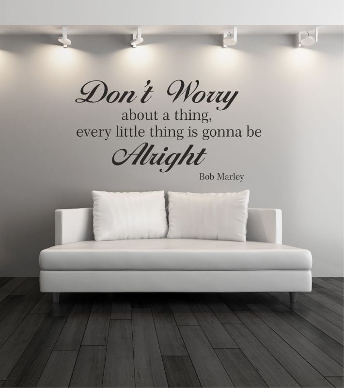 Dont Worry ( Bob Marley ) | interieurstickers / muurstickers | GB