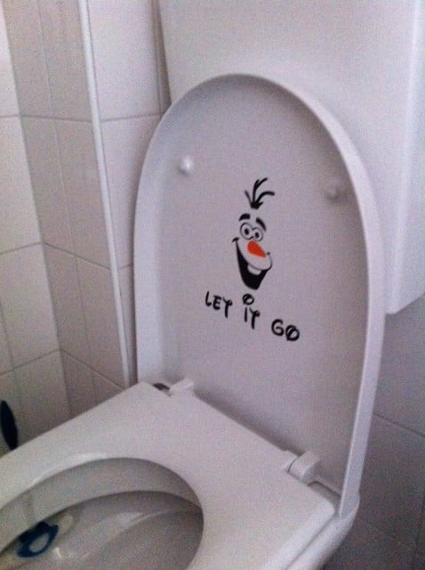 lijn marionet Evalueerbaar Toilet / wc stickers | GB - stickerdesign