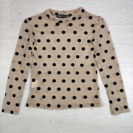 Dotted mesh top - beige