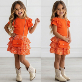 Orange Dream Ruffle Set