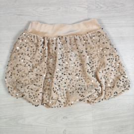 Velvet Sequin Party Skirt - beige/goud