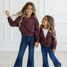 Your Burgundy Biker Jacket