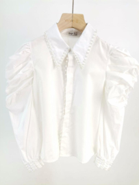 Your white & pearls blouse