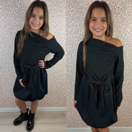 Off shoulder balloon dress