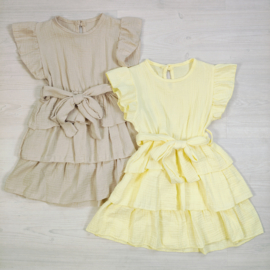 Ruffle Layer Mousseline Dress (verzenddatum 21 apr)